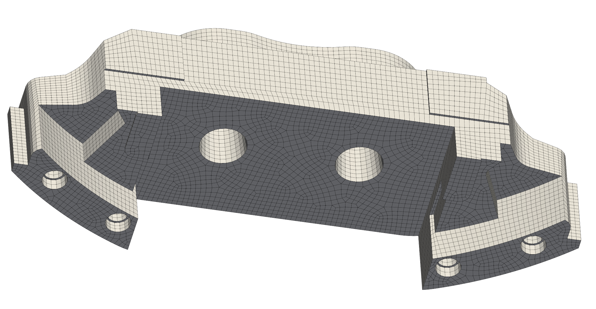 coreform-iga-for-abaqus-slide-3-left Traditional FEA: defeatured hex mesh, ~20 hrs of prep