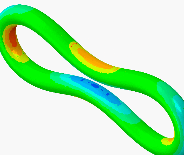 coreform-iga-for-abaqus-type-2 Plasticity / fracture result